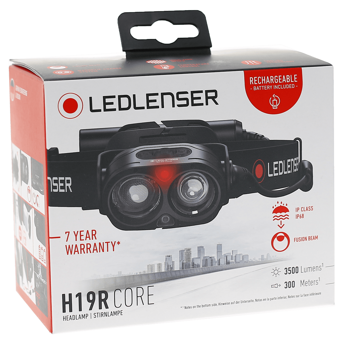 Rechargeable LED Headlamp – 3500 Lumens Fusion Beam Flood/Spot Light